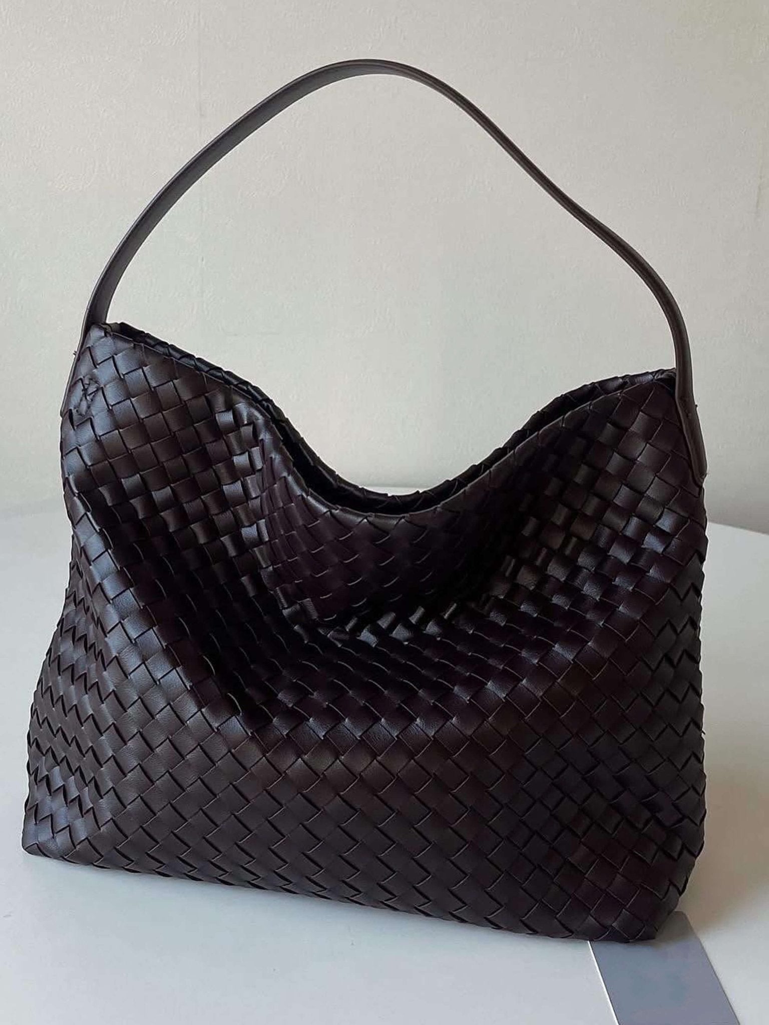 SOERA Margaret Woven Tote Bag - Handbags - Soera-Margaret-Woven-Tote-Bag-Handbag/Burgundy Burgundy Regular