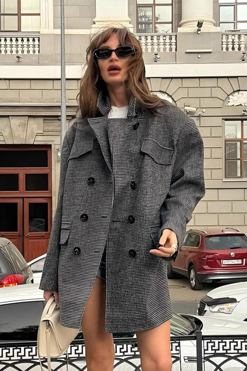 Anna Structured Tweed Coat