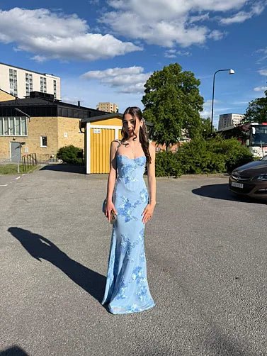 SOERA Beatrice Applique Tie-Back Prom Dress - Dress - SOERA-131331-BLU-XS-07555 Blue XS