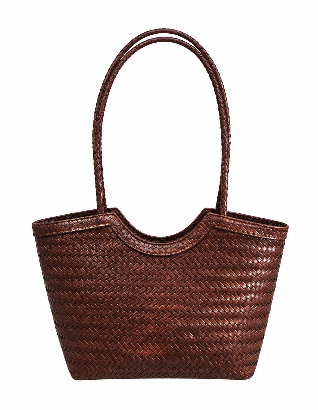 Rica Woven Faux Leather Bag