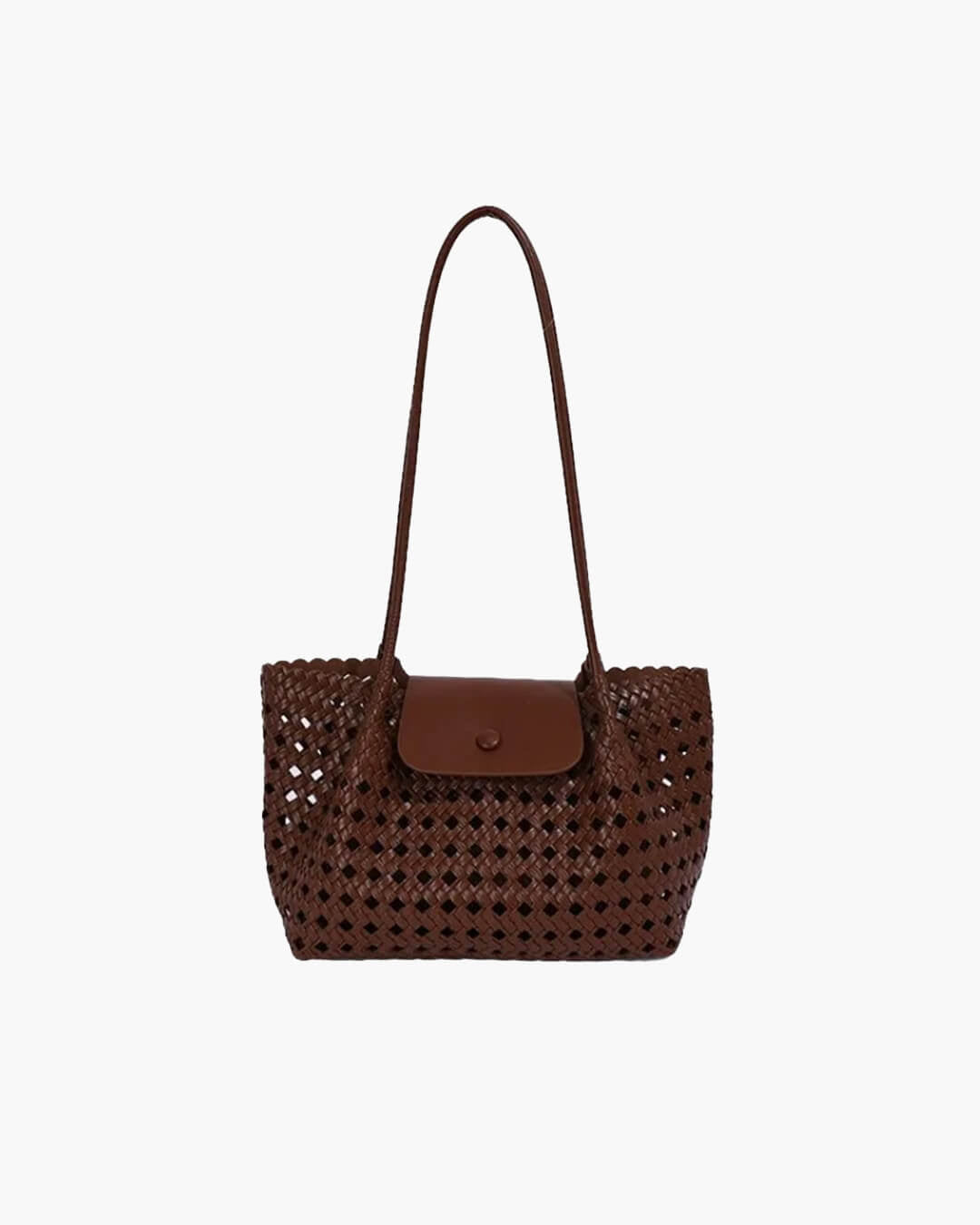 SOERA Marina Embossed Shoulder Bag - Bag - SOERA-115459-BRO-OS-02211 Dark Brown
