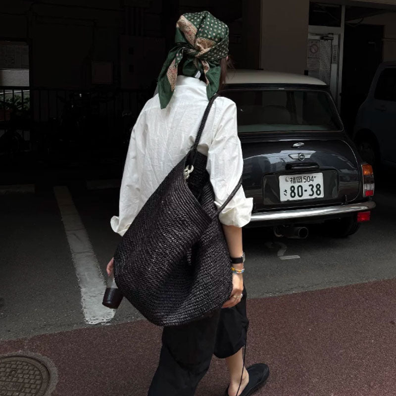 SOERA Sophia Handwoven Rattan Tote - Bag - SOERA-873987-KHA-OS-28899 Beige