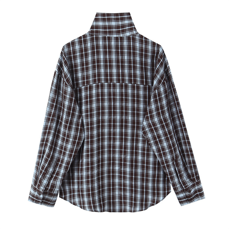 SOERA Rebecca Poplin Plaid Wrapped Shirt - Blouse - SOERA-334019-PLA-M-56003 M