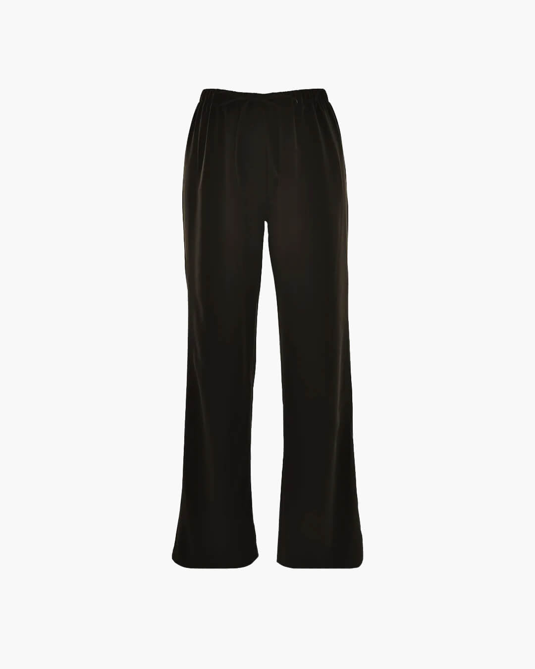 SOERA Norma High Waist Satin Wide Leg Trousers - Bottoms - 1005009534904523-;OA1769414230181627251 Black M