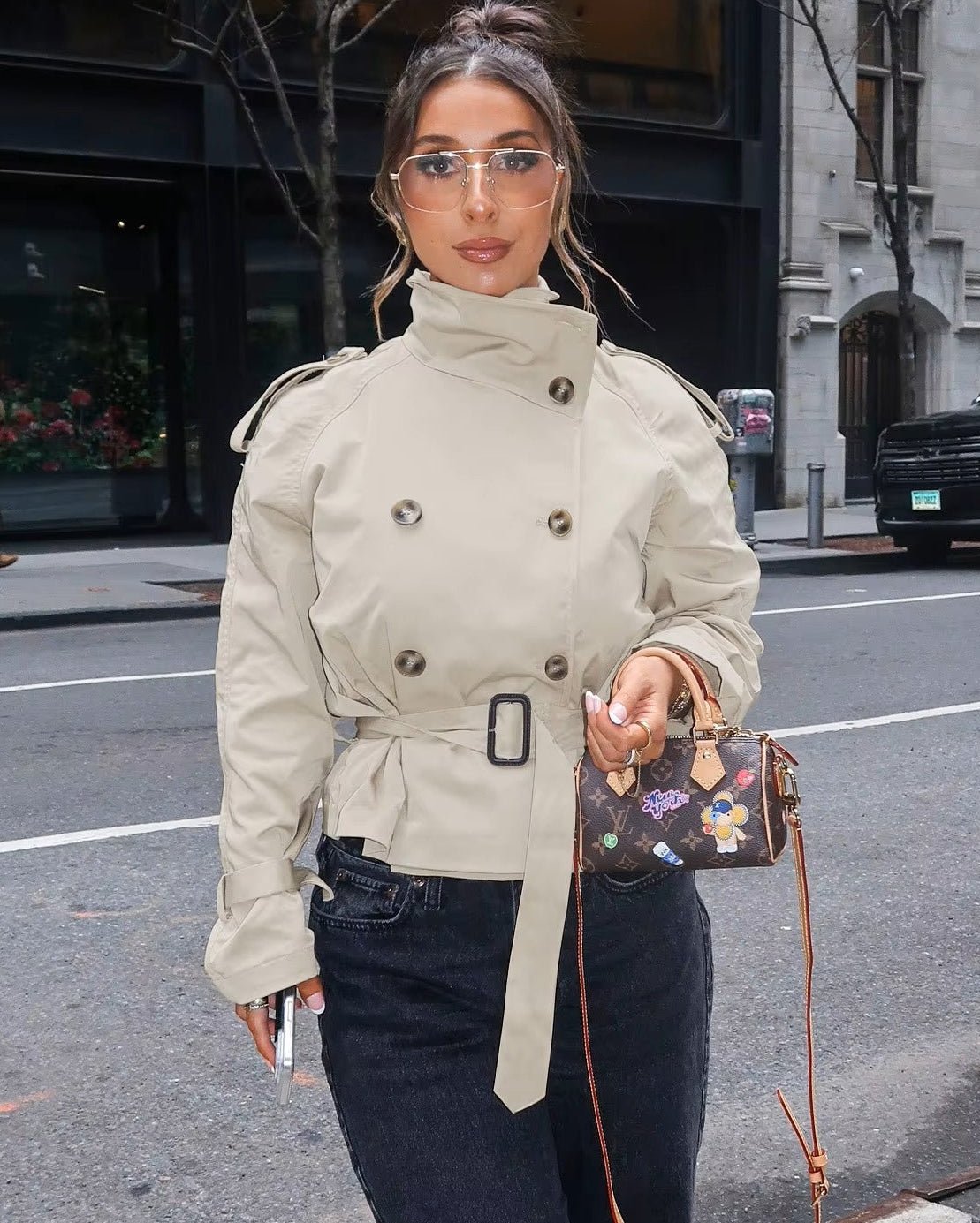 SOERA Teresa British Belted Trench Coat - Coat - SOERA-920451-KHA-XS-52867 Beige XS