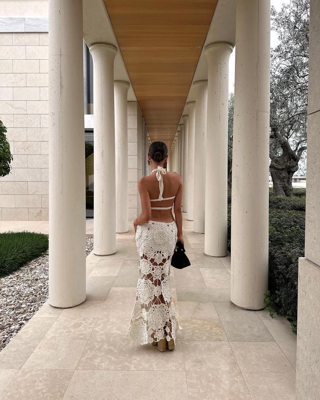 SOERA Natasha Sheer Crochet Maxi Dress - Dress - SOERA-224643-M-OS-04003 White M