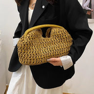 Bianca 編みラタン トートバッグ