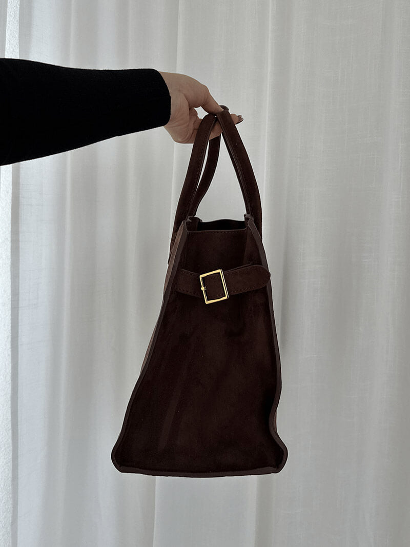 SOERA Henna Shopper Bag - Handbags - DBAD2-WK370001 Suede Brown