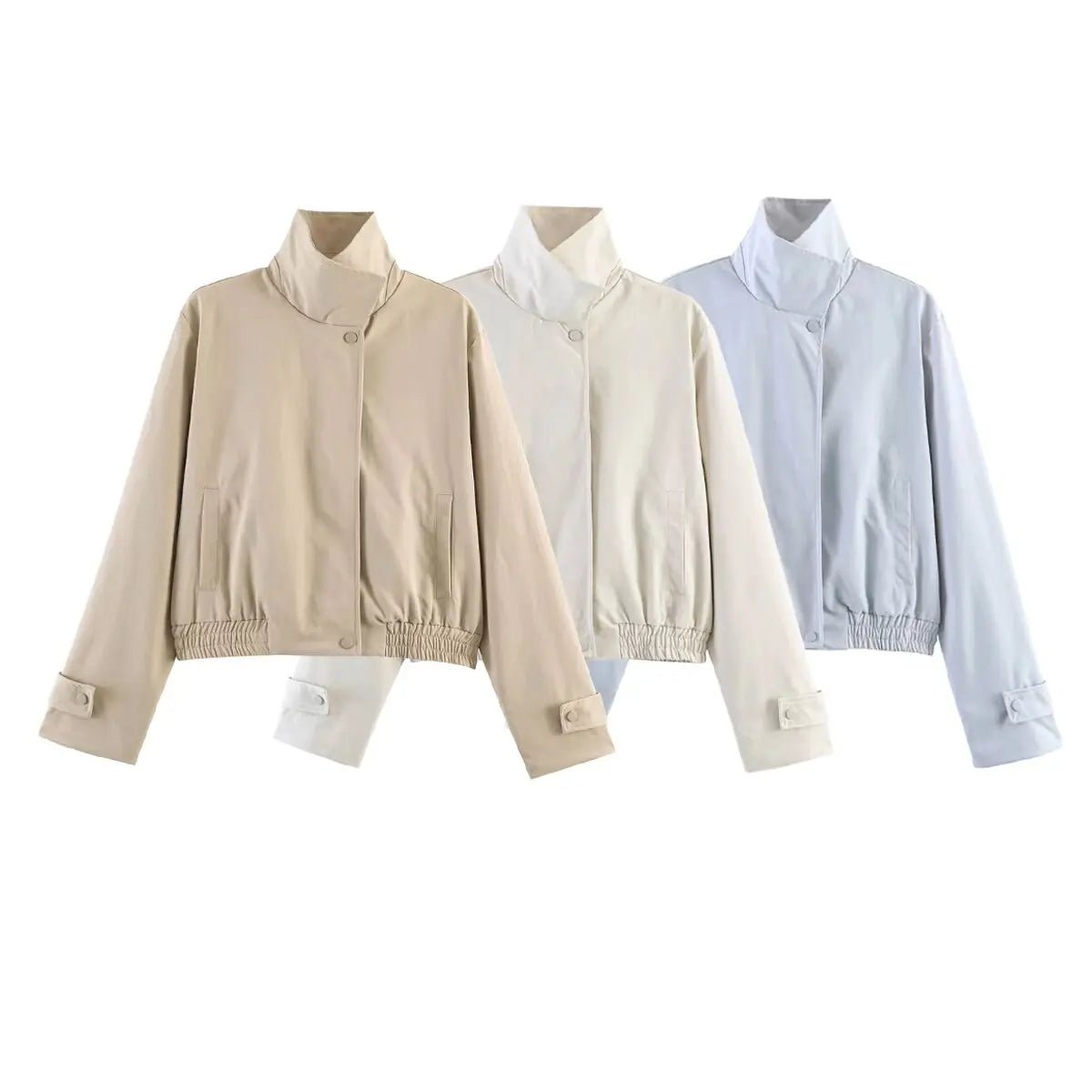SOERA Jenny High Neck Zip Jacket - Jacket - SOERA-894787-DEF-OS-74438 Light Blue S