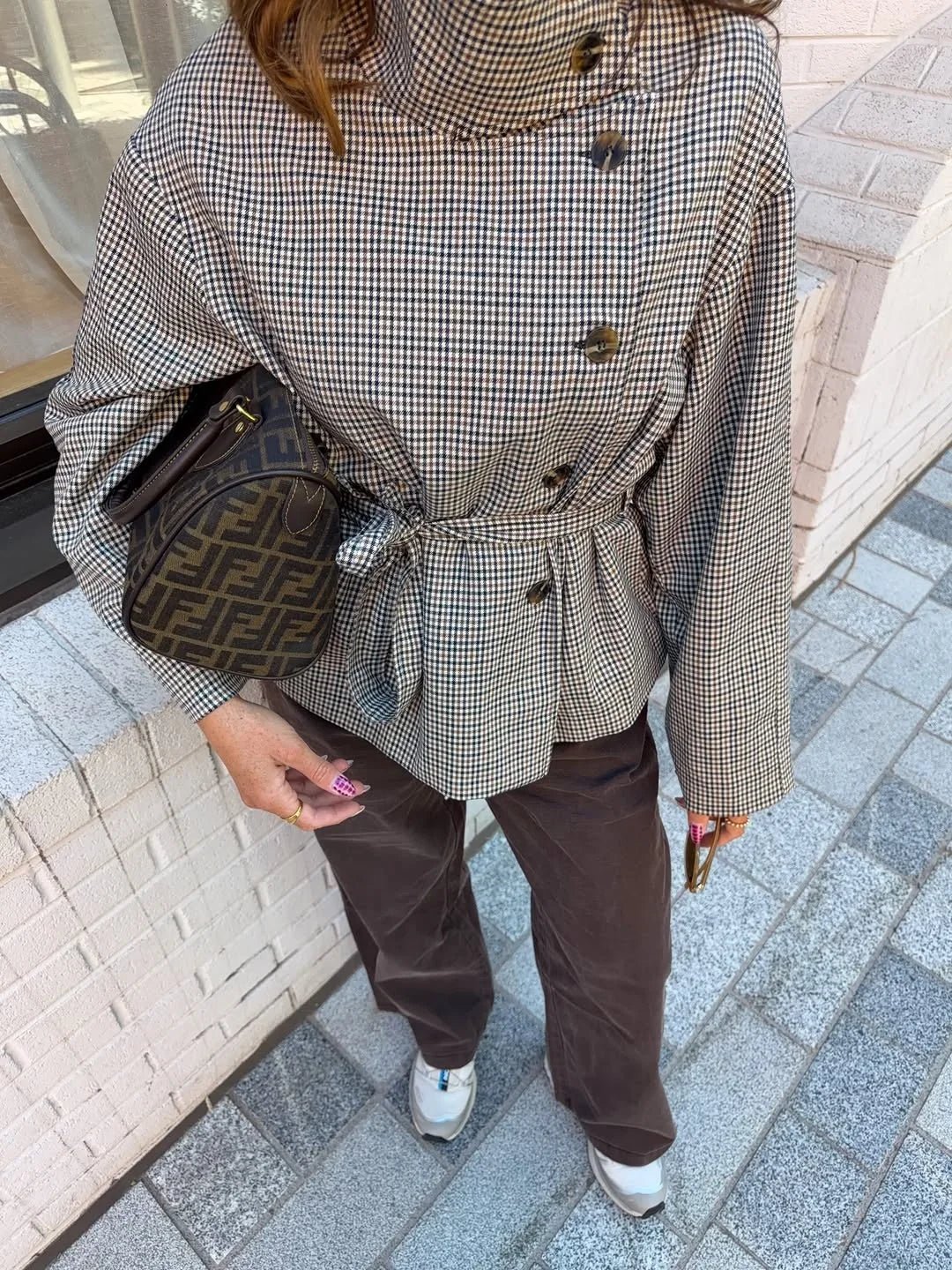 SOERA Rose Plaid Trench Coat - Jacket - SOERA-095619-CHE-M-33379 Check M