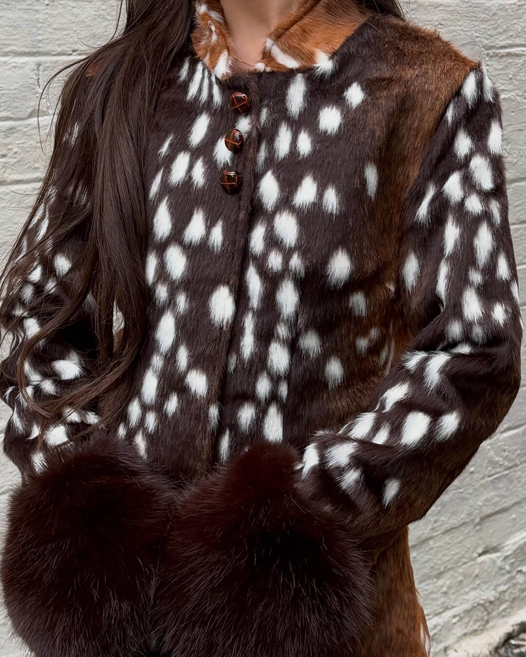 SOERA Julia Stand Collar Faux Fur Bambi Jacket - Jackets - SOERA-492931-PIC-S-84131 S