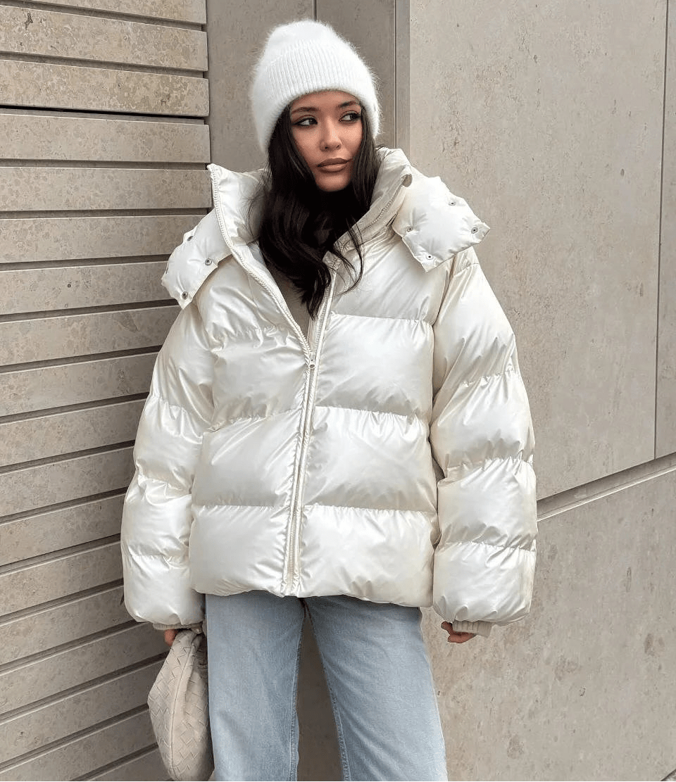 SOERA Nica Hooded Puffer Jacket - Jackets - JV1762345864132355343 White S