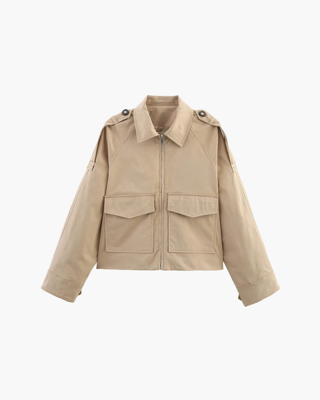 SOERA Valeria Short Pocket Jacket - Jackets - vQ1774532669743626968 Green L