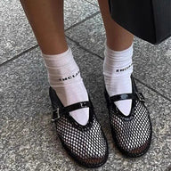 Elena Mesh Ballet Flats