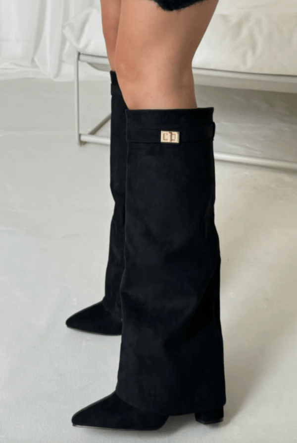 SOERA Kyla Suede Boots - Shoes - np1758162480459450513 Black 42
