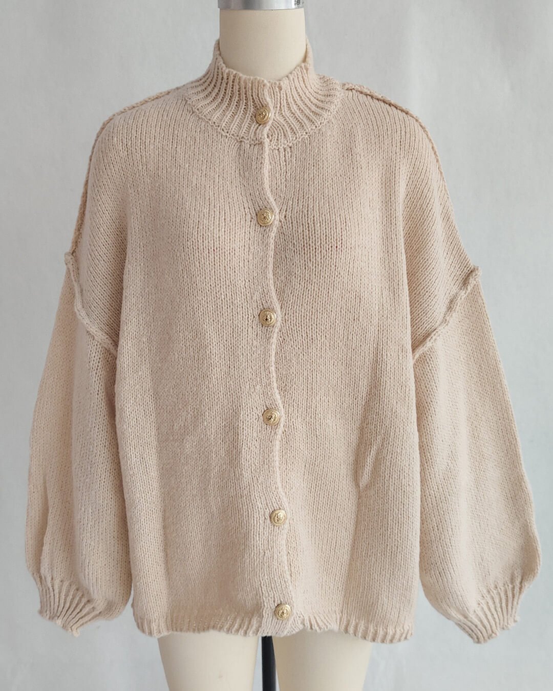 SOERA Greta Long Cardigan - Sweaters & Cardigans - WZ1758162480456434923 Champagne S
